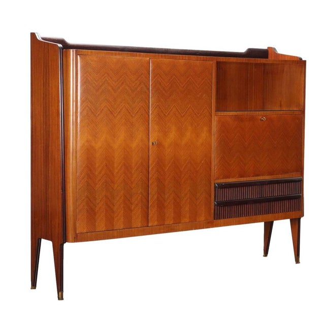 Vintage Cabinet in Exotic Wood, Italy, 1960s For Sale - Image 16 of 16