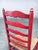 Rustic Set of Rustic Red High Ladder Back Wood & Rush Chair Set, 1930s For Sale - Image 3 of 18