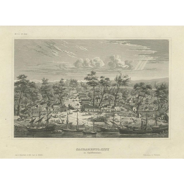Sacramento City California Engraving, 1850 For Sale - Image 11 of 11