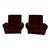 Art Deco Set of Vintage Patterned Velvet Sofa and Two Coordinating Club Chairs For Sale - Image 3 of 14