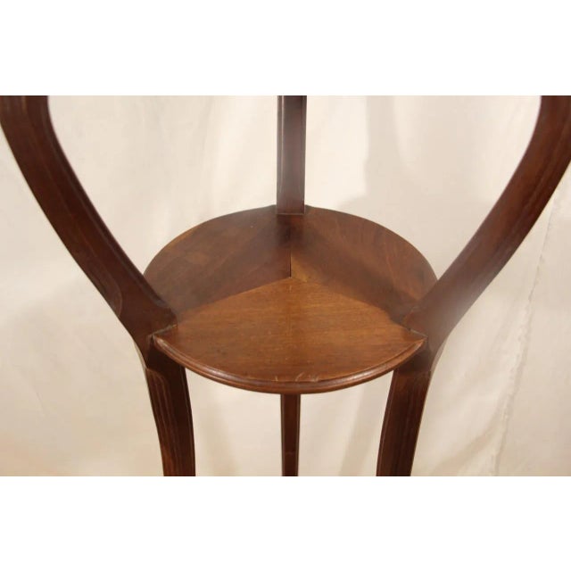 Art Nouveau Mahogany Harness Side Table attributed to Majorelle, 1890s For Sale - Image 3 of 8