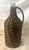 Vintage Wicker Wrapped Aqua Glass Wine Jug For Sale - Image 4 of 4
