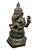 Dark Green Antique Bronze Ganesha Statue Khmer Style Hindu 4-Arm Elephant God Sculpture For Sale - Image 8 of 18