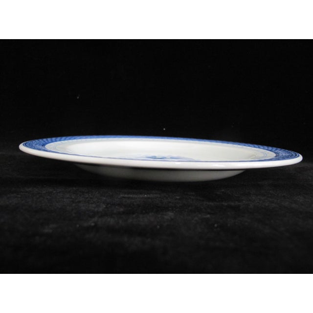 Mid-Century Modern Royal Copenhagen 948 Aluminia Faience Tranquebar Blue 10" Dinner Plate Set For Sale - Image 3 of 8