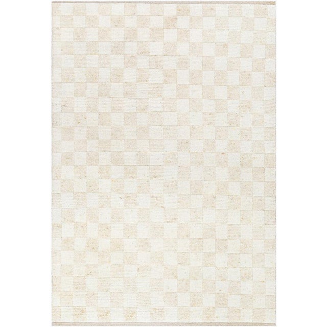 Becki Owens x SURYA Davey Handmade Rug Light Beige 9x12 For Sale