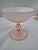 Set of four Carlo Moretti Italian/Murano glass champagne coupes. Bowls are opaque white, stems are pinkish. Circa 1960s....