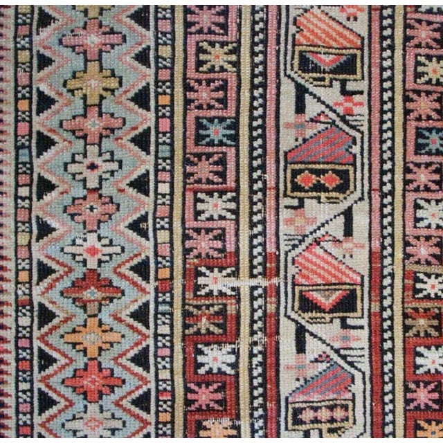 Late 19th Century Persian Shirvan Paisley Prayer Rug - 4′1″ × 5′3″ For Sale - Image 4 of 6