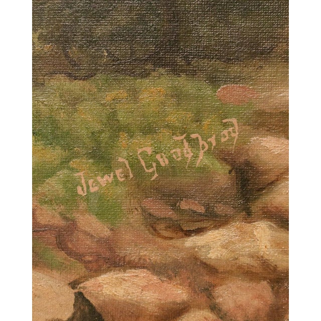 Early 20th Century Signed Landscape Antique Oil Painting For Sale - Image 4 of 10
