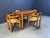 Brown Pine Wood Dining Table and Chairs C.J. Rosengaarden, 1970s, Set of 5 For Sale - Image 8 of 13