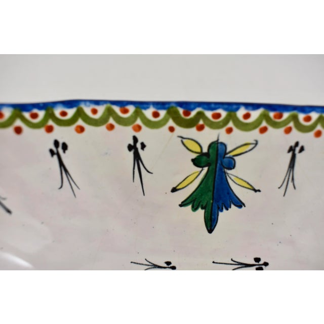 19-C. Alcide Chaumeil French Faïence Armorial Sauce Boat For Sale - Image 9 of 12