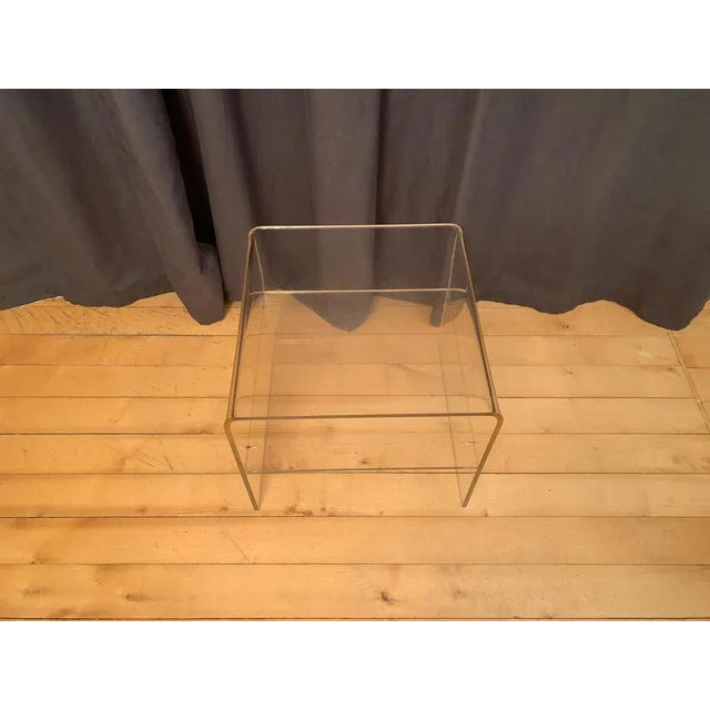 Acrylic Glass Auxiliary Table, 1970s For Sale - Image 4 of 10
