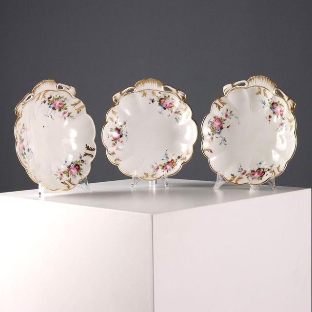 Porcelain Saucers, Set of 3 For Sale - Image 16 of 16