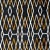 Sample - Schumacher X Neisha Crosland Kyoto Trellis Fabric in Soot For Sale