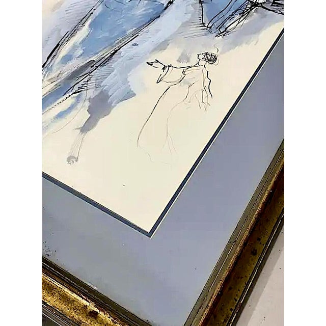 Paper Original American Conservatory Theater “Thieves Carnival” Costume Illustration by Lewis Brown (1928-2011) For Sale - Image 7 of 10