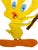 Folk Art Vintage Hand-Painted Tweety Bird Wooden Cutout Sign With Mallet For Sale - Image 3 of 11