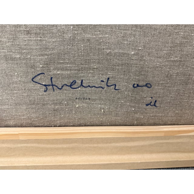 Wood Piotr Strelnik Figurative Sunkissed Blue Landscape Painting, Signed For Sale - Image 7 of 12