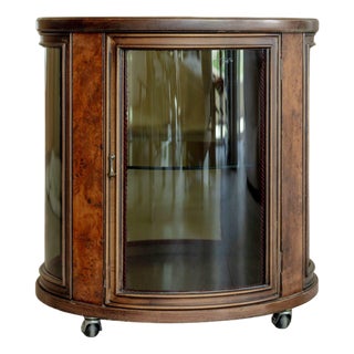 Vintage Italian Walnut Bar For Sale