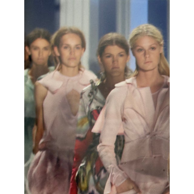 Vera Wang Spring/Summer Collection Fashion Show Print, Framed For Sale - Image 9 of 12