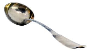 Plain Silver Soup Ladle with Handle