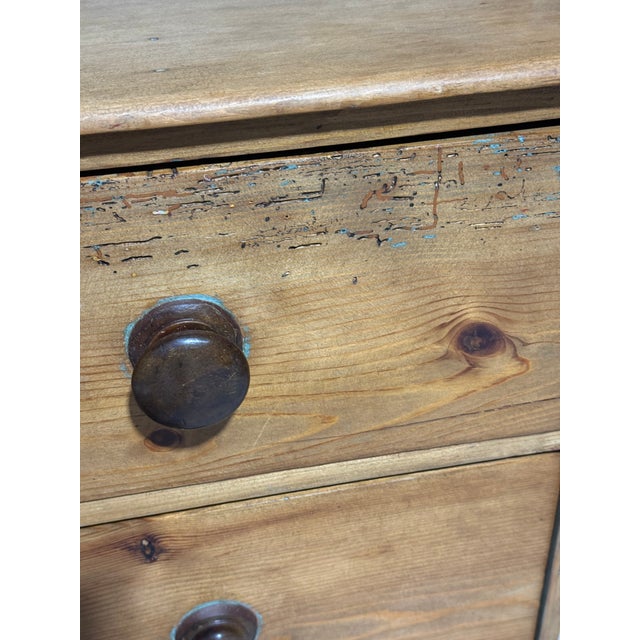 Antique Pine Three Drawers - Chest of Drawers From England For Sale - Image 14 of 18