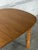 Oak Oval Non-Extendable Dining Table With Turned Oak Legs Vintage Mid-Century Modern 1970s For Sale - Image 9 of 10