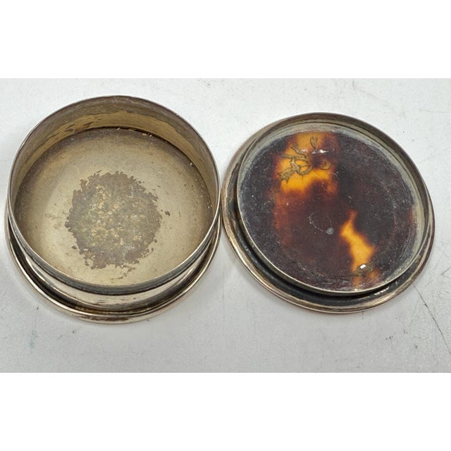 1910s Lovely Silver and Horn Snuff or Trinket Boxes For Sale - Image 16 of 18