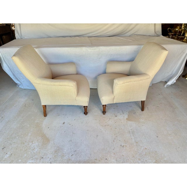 19th Century French Napoleon III Upholstered Armchairs - A Pair For Sale - Image 6 of 12