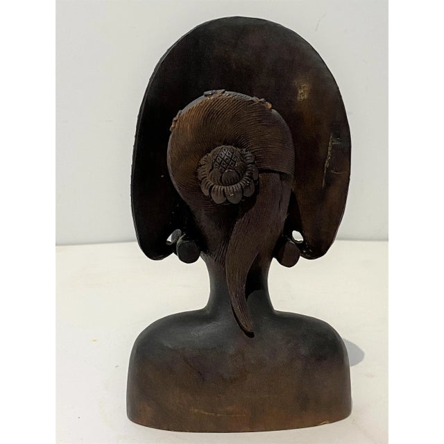 Balinese Carving of Temple Dancer For Sale In Miami - Image 6 of 13