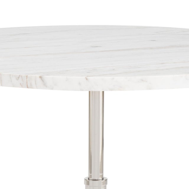 Elevate your decor with the Myles Accent Table Large. Featuring a substantial marble tabletop, this table's sturdy metal...