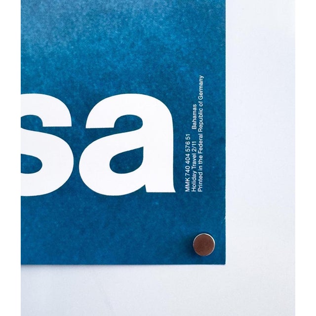 Lufthansa Bahamas Travel Poster, 1976 For Sale - Image 6 of 9