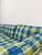 Vintage MCM Retro Plaid Sofa in Electric Blue and Green With Nailhead Trim For Sale - Image 9 of 13