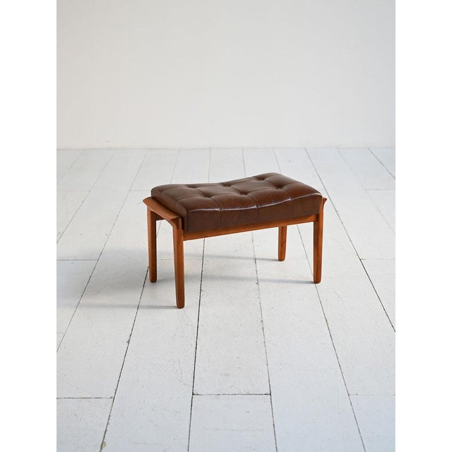 Wood Stool from Bröderna Andersson, Sweden, 1960s For Sale - Image 7 of 7