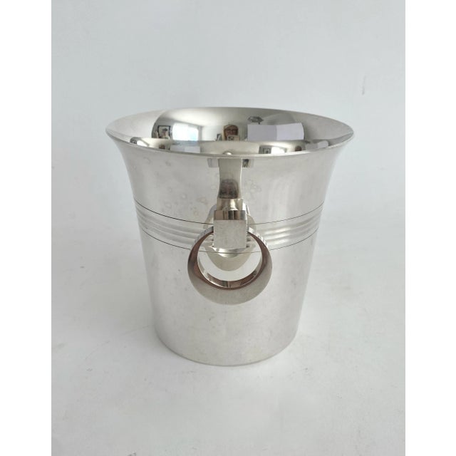 1930s French Art Deco Silver Champagne Bucket For Sale In Los Angeles - Image 6 of 9