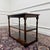 Classic English Sidetable with Brown Leather Top For Sale - Image 3 of 10