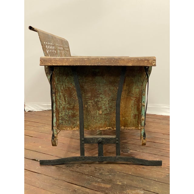 Light Green 1950s Bunting Iron Porch Glider For Sale - Image 8 of 15