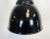 Industrial Bauhaus Black Enamel Pendant Lamp, 1930s For Sale - Image 4 of 12