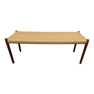 1970s Vintage Danish Modern Bench For Sale