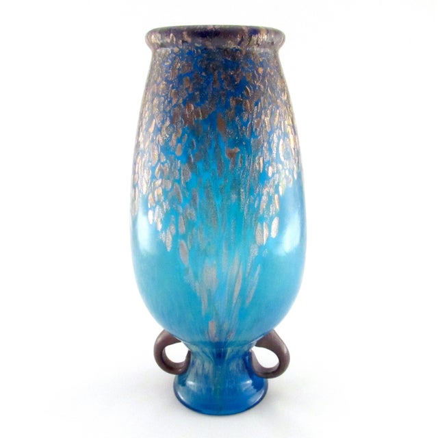 Modern Dale Tiffany Milano Favril Amphora Blue Vase Chairish