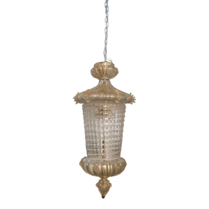 1940s Murano Glass Lantern Attributed to Ercole Barovier