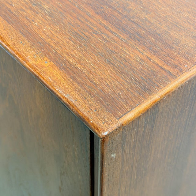Mid 20th Century Danish Modern Teak Three-Door Cabinet or Credenza, Circa 1940s For Sale - Image 5 of 7