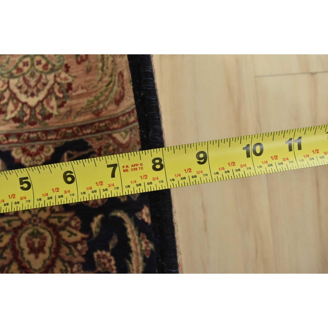 Fine Tabriz Rug 3’1” X 5’2” Blue Wool Traditional Hand-Knotted Carpet For Sale - Image 11 of 13