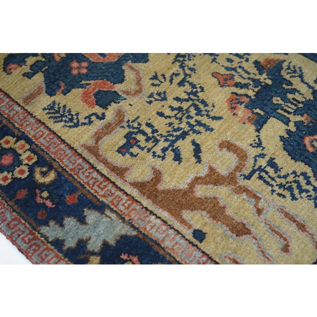 Late 18th Century Antique Senneh -One Of Pair Rug 3'1'' x 4'9'' For Sale - Image 9 of 12