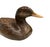 Rustic European Vintage Hand Carved Wood Duck Decoy Figure / Statue / Object With Amber Eyes For Sale - Image 3 of 9