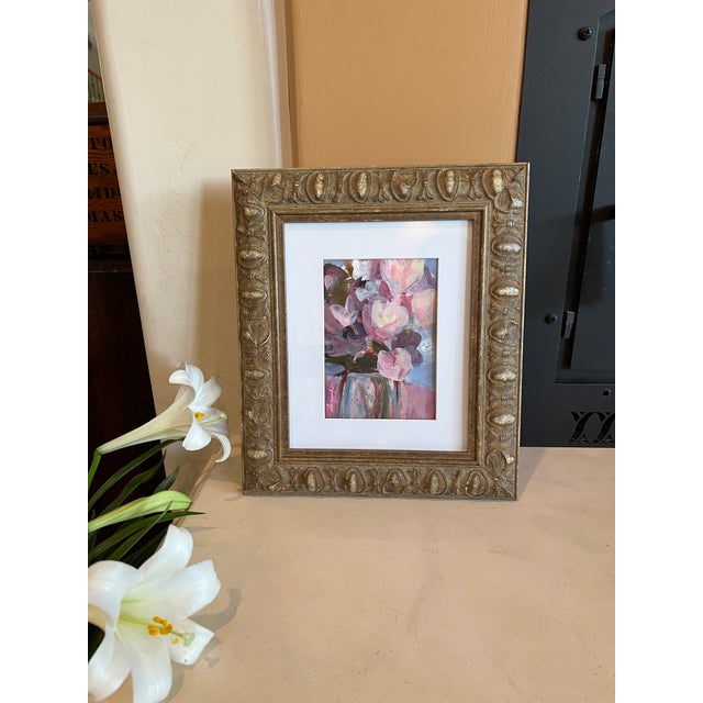 Original Floral Still Life Acrylic Painting, Signed For Sale In Sacramento - Image 6 of 6