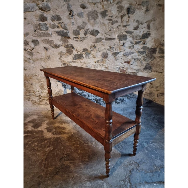 Rustic Antique French Console or Serving Table, 1880-1920 For Sale - Image 3 of 18