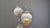 Vintage chrome floor lamp with 6 Murano glass globes, attributed to Mazzega. The lamp emits a nice soft light thanks to...