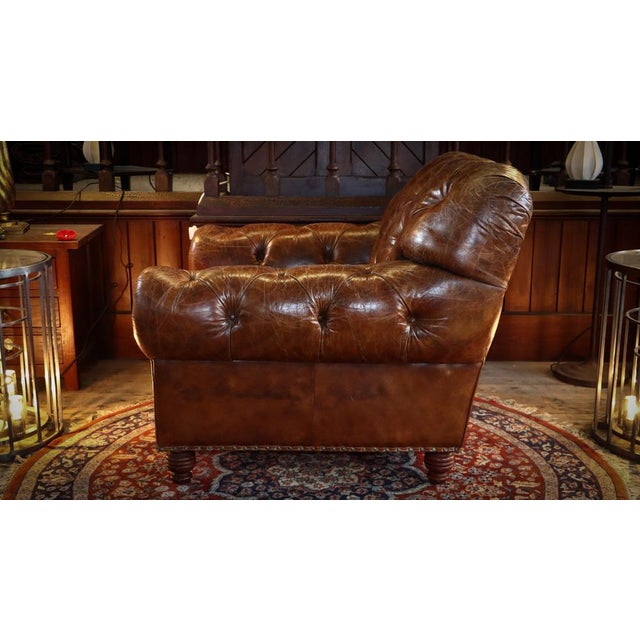 Halo Heritage Lounge Chair in Leather from Timothy Oulton, 2010s For Sale - Image 18 of 18
