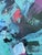 "Beach Days" Large Coastal Modern Statement Painting in Aqua and Teal With Magenta Accents For Sale - Image 4 of 13
