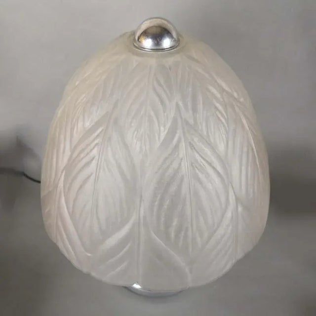 German Chrome & Cut Glass Table Lamp from Peill & Putzler, 1960s For Sale - Image 6 of 8