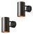 Pair of Large Hans-Agne Jakobsson C627 'Rulle' Outdoor Sconces in Painted Bronze For Sale